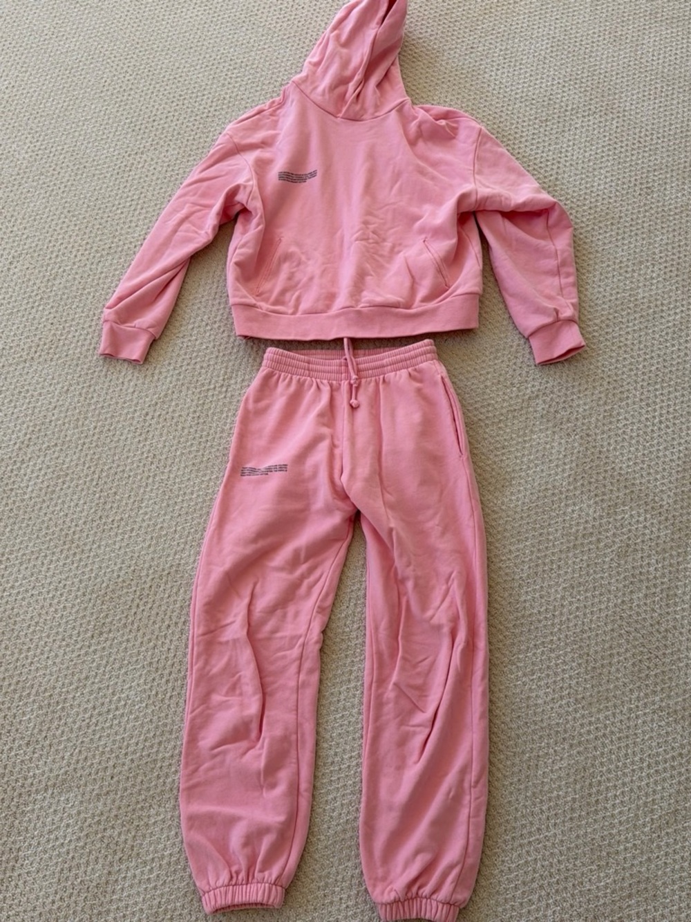 Pangaia Pink Hoodie & Joggers Set
